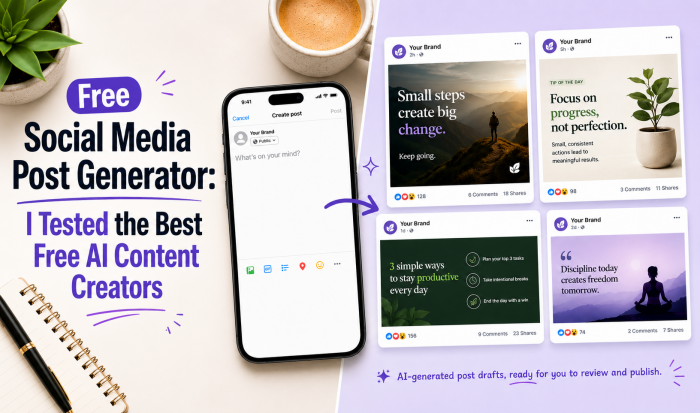 Free Social Media Post Generator: I Tested the Best Free AI Content Creators (2026 Results)
