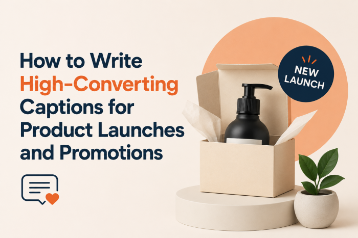 How to Write High-Converting Captions for Product Launches and Promotions