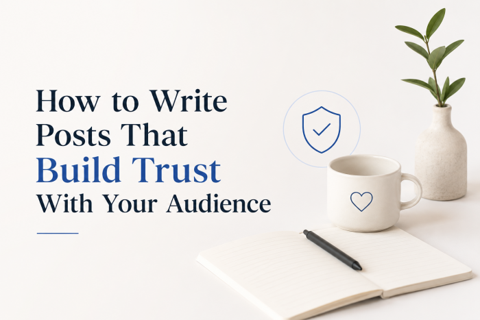 How to Write Posts That Build Trust With Your Audience