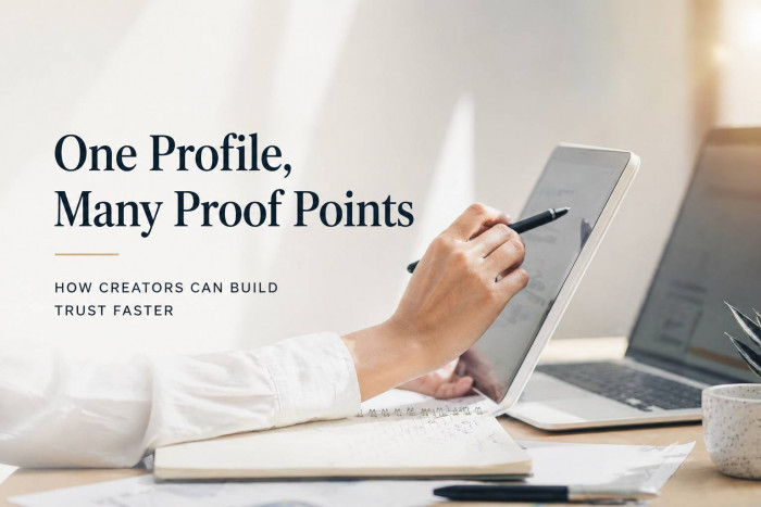 One Profile, Many Proof Points: How Creators Can Build Trust Faster