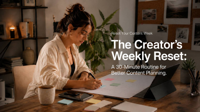 The Creator’s Weekly Reset: A 30-Minute Routine for Better Content Planning
